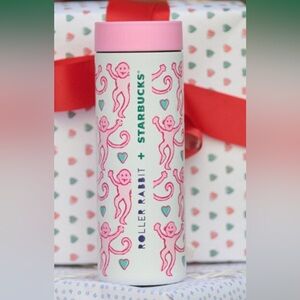 Roller Rabbit Starbucks Pink Monkey Tumbler